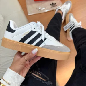 Samba Retrô Branco/Preto